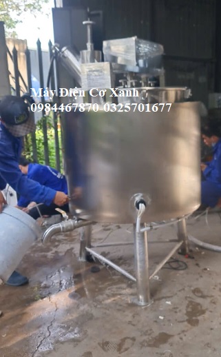 Nồi nấu gián tiếp có khuấy dùng nấu phân cao lanh