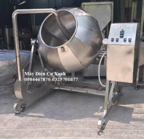 Máy trôn tẩm ướp hạt dẻ cười có gia nhiệt