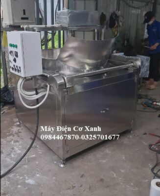 Máy chiên gạo lức, chiên nhúng cánh khuấy tự động