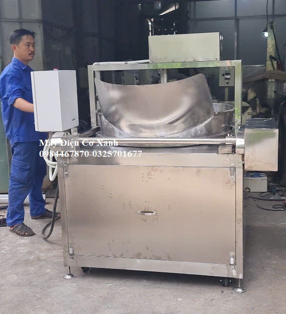 Nồi chiên thực phẩm tự động, chiên khoai tây, chiên mít, chiên đậu, chiên nấu sốt gia vị - ĐIỆN CƠ XANH