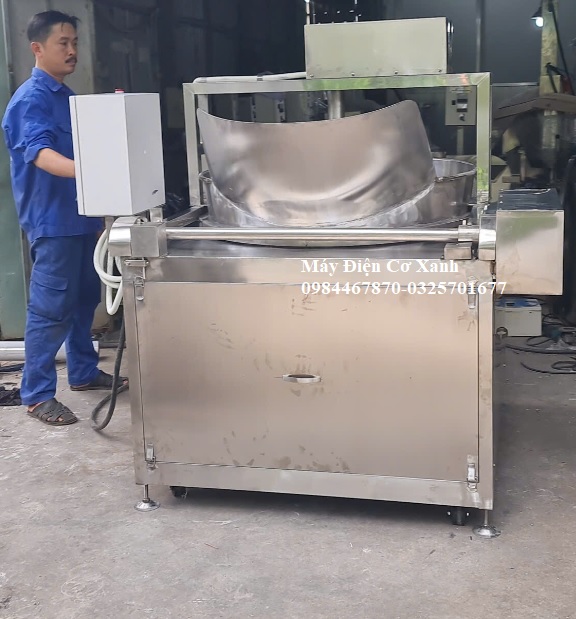 Nồi chiên thực phẩm tự động, chiên khoai tây, chiên mít, chiên đậu, chiên nấu sốt gia vị - ĐIỆN CƠ XANH