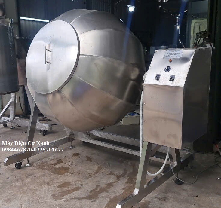 Máy trộn gia vị công nghiệp đa năng inox - Điên Cơ Xanh