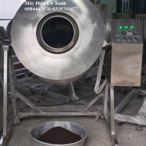 Máy rang hạt trống quay tự động
