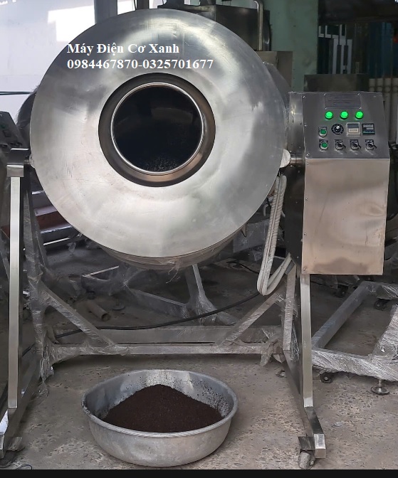 Máy rang thực phẩm chín đều gia nhiệt bằng điện