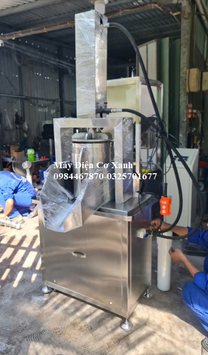 Máy ép thủy lực dùng vắt nước cốt thanh long lấy nước cốt nguyên chất và lấy hạt